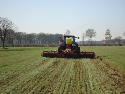 Velddemo gras zaaien